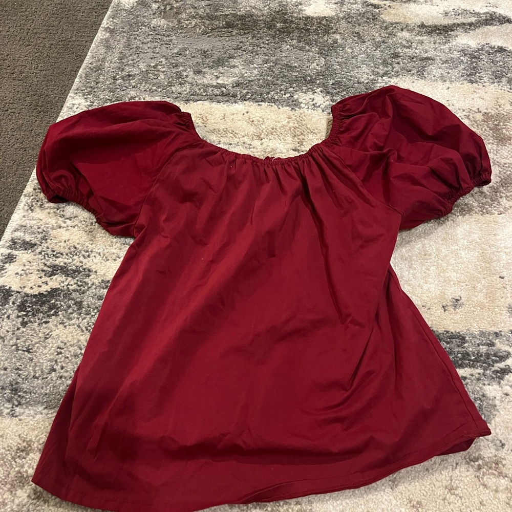 Red blouse